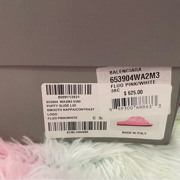 Balenciaga Pink Puffy Bow Slides - Picture 2 of 4